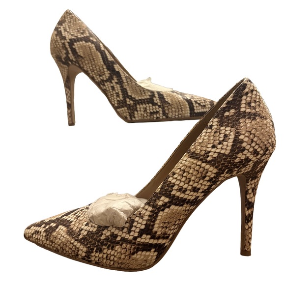 White House Black Market Snakeskin Heels - Picture 1 of 5
